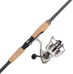 Pflueger 6'6" Trion Spinning Rod and Reel Combo, 2-Piece Graphite Rod, Size Front Drag Reel, Right/Left Handle Position, Lightweight and Corrosion-Resistant, Aluminum Spool, Front Drag System,Silver