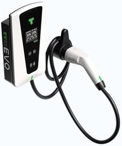techtron® 22kW High Power Fast EV Charger Type 2 Wallbox (32A, 3 Phase), Smart EV Home Charger UK with WiFi, Bluetooth, RFID App Control, 5M Cable, IP65 Indoor Outdoor, UKCA, CE, RoHS, Most Type 2 EVs