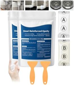 XIRUJNFD Strong Clay Iron Adhesive 3.5 oz/100g, Steel Reinforced Epoxy Putty, High-Strength Multi-Purpose Repair Clay, Waterproof & Heat Resistant for Plastic Metal Ceramic Wood Tile Glass (2 Pcs)