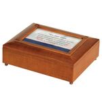 Cottage Garden JBRB16 To My Son, Never Underestimate Your Worth Woodgrain Finish Polymer Photo Frame Jewelry Valet Storage Box