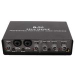 USB Audio Interface for Studio Recording, AudioBox Support 24 BIT 192KHZ HD Sound Quality, Audio Interface USB2.0 Connection for The Guitarist, Vocalist, Podcaster or Producer