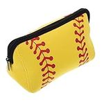 FOMIYES Baseball Cosmetic Bag Softball Bag with Wheels Cosmetic Pouch Girls Softball Bag Toiletry Organizer mom Tote Bag Toiletry Pouch Toiletry Bag Handle Makeup Bag Diving Cloth Travel