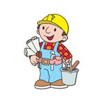 Bhai Please Bob The Builder Wooden Fridge Magnet (Pack of 1) | Cartoon Characters,Movie,TV, Comics, Anime| Fridge Decorations | Gift for Friends, Colleagues, Gen Y | Birthday, Return Gift