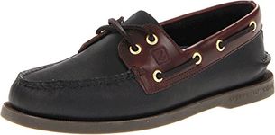 Sperry Men's A/O 2-Eye Leather Boat Shoe, Black (Black), 10.5 UK