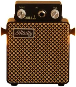 Dull3 Full-Metal Mini Bass Amplifier, Rechargeable 3W Pocket Micro Amp with Clean/Overdrive/Distortion Modes, 3" Speaker, 1200mAh Battery