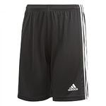 adidas Boy's Squadra 21 Shorts, Black / White, 13-14 Years