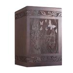 Cremation Urns for Human Ashes Adult Male Female, Wooden Carved Butterfly Urns Box and Casket for Ashes Men Women Child, Pets Cat Dog Urn, Burial Funeral Memorial Urns for Ashes, Holds 222 Cubic Inch