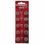 LOOPACELL AG13 LR44 L1154 357 76A A76 Button Cell Battery 10 Pack