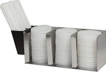 San Jamar L1014 Stainless Steel Adjustable Lid Organizer, 17-1/8" Width x 6-1/2" Height x 5-1/8" Depth, 3 Stack Capacity