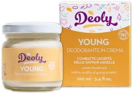 Deoly Young Plastic Free Deodorante in crema per sudori acidi a lunga durata 100 ml Deodorante solido naturale