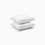 SONNASOFT 18 x 18 Pillow Inserts (Set of 2) - Throw Pillow Inserts with 100% Cotton Cover - 18 Inch Square Interior Sofa Pillow Inserts - Decorative Pillow Insert Pair - White Couch Pillow