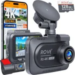 ROVE R2-4K DUAL Dash Cam Front and 