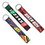 Generic VR46, BIKER BOY, GEAR - keychain for bikes - 3 NEW Premium SBKOFFICIALS Keychains & key chain for car. Multicolour | Polyester