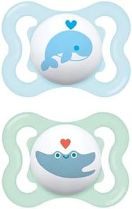 MAM Silicone Mini Air Pacifiers (2 Pack), Mam Sensitive Skin Pacifier 0-6 Months, Best Pacifier For Breastfed Babies, Baby Boy Pacifiers