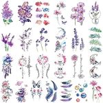 Glaryyears Flower Temporary Tattoos