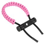 PATIKIL Archery Bow Wrist Sling, Adjustable Compound Braided Wrist Strap for Bow Target Shooting, Pink