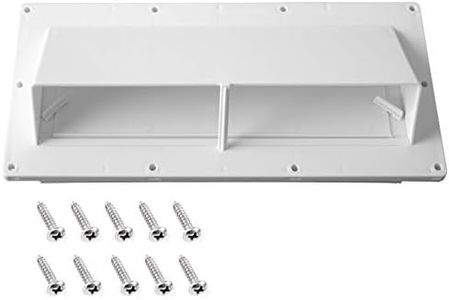 Gekufa RV Range Hood Vent Cover with 10 Pcs Screws, RV Stove Vent Cover/RV Exhaust Vent Cover, White