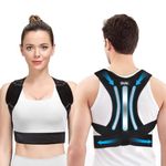 OUSI Back Support Brace Posture Corrector: Shoulder Straightener Belt for Women Men - Adjustable Lumbar Spine Corrector Strap (M)