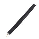 Yibuy 59.5x4.2cm Black Leather 120 Accordion Bass Left Hand Strap w/Hardware