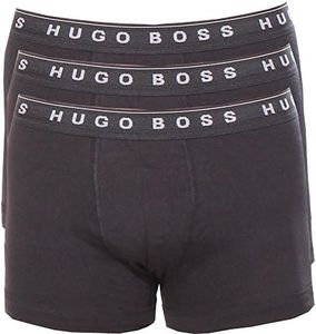 BOSS Hugo Men's 3-Pack Cotton Boxer Brief, New Black, Medium