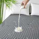 Twin XL Waterproof Mattress Protector 2 PACK Washable Mattress Padded Cover Rayon Bamboo Fitted Bed Protection Noiseless Plastic Back School Bed Pad Deep Pocket Up 18“ Soft&Breathable for College Dorm