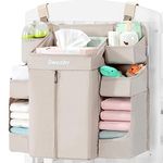 Sweeby Diaper Organizer for Changing Table and Crib Diaper Stacker Nursery Organizers for Cribs Hanging Diaper Caddy Organizer for Baby Essentials