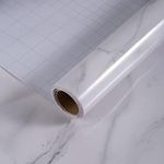 HOLOMEY White Marble Contact Paper 