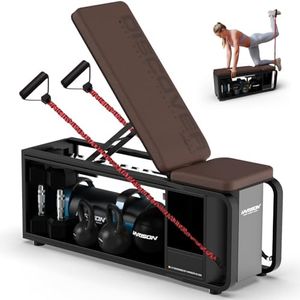 HARISON Adjustable Weight Bench, Bench1000 MAX Heavy Duty Workout Bench Press with Leg Extension and Preacher Pad for Home Gym Strength Training, Flat Incline Decline Sit Up Bench (610)