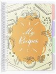 Blank Recipe Book to Write in Your Own Recipes, 8.5" x 11" Removable Hardcover Family Recipe Binder with Dividers, Customized Personal Recipe Book Hold 140 Recipes (Jasmine)