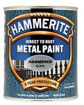 New 2015 Hammerite Hammered Direct to Rust Metal Paint Silver 750Ml