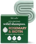 Kitsch Rosemary & Biotin Volumizing Natural Shampoo Bar for Hair Growth, Strengthening & Thickening Shampoo for All Hair Types, Made in USA, Vegan, Paraben Sulfate & Cruelty Free Soap