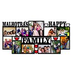 Plan To Gift "PRIME TAG ASSURANCE Happy Family with 11 photos Customized Photo Frame with Name Collage | Customized Gift Personalized Photo Frame with Name 12 x 24 inch