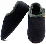 ARCHLINE Closed Charcoal Marl Comfortable Orthotic Slippers (41)