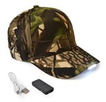 UltraKey Hand Free Rechargeable LED Baseball Cap Sport Hat Outdoor Jogging Party Holiday Rechargeable Camouflage