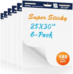 JehXinz Almohadillas de caballete súper adhesivas, papel de 25 x 30 pulgadas para profesores, papel grande para pizarra blanca y borrado en seco, resistente al sangrado, 25 x 30 pulgadas, 30