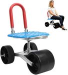 Gardening Stool – Rolling Garden Cart with Wheels – 360° Rotating Adjustable Seat, Heavy-Duty Garden Stool with 330 lbs Capacity, Ergonomic Gardening Seat for Planting, Weeding & Outdoor Yard Work