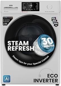 IFB 6 Kg 5 Star Powered by AI with 9 Swirl Wash, Fully Automatic Front Load Washing Machine (DIVA GXN 6010, Steam Refresh Program with Eco Inverter, Grey)