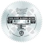 Freud 12" x 72T Thin Kerf Sliding Compound Miter Saw Blade (