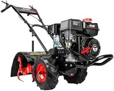 Pulsar 212cc 20-Inch Gas Powered Rear Tine Tiller with Forward/Reverse