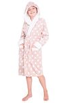 CityComfort Girls Dressing Gown, Hooded Fluffy Dressing Gown for Kids(Pink, 13-14 Years)