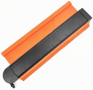 Contour Gauge with Lock, 10Inch Orange Contour Gauge Duplicator, Easy Transfer Contour Gauge Duplicator Tool Precisely Irregular Angle Finder Cut for Carpenter Must Have Tool for DIY Enthusiast