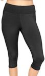 Women’s Cotton Leggings Full Length Ankle and Knee Yoga Pants Foldover Waist Stretch Leggings Plus Size S-5X Soft Breathable