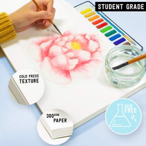 Stationery Island A5 Watercolour Paper – 300gsm, Acid-Free
