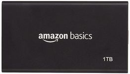 amazon basics Portable 1TB SSD, USB 3.2 Gen 2x2 (20Gbps, Type-C), Read Speed up to 2000MB/s