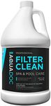 Hot Tub Filter Cleaner Soak, Pool Filter Cleaner & Pool Cartridge Cleaner - Spa Filter Cleaner Soak & Spa Filter Cleaning Solution for HotTub Cartridges. Easy to Use Filter Degreaser | AquaDoc 32oz