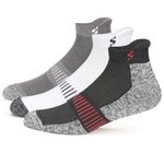 Supersox Ankle Length Socks for Men & Women (Unisex) Made With Durable, Breathable Cotton, Anti Odour & Anti Bacterial - Pack of 3, Free Size (Black, White, Grey Melange)