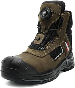VULTREAK Steel Toe Welding Boots for Men and Women – S3 HRO Certified, Quick Fit System, Heat-Resistant, Waterproof, Slip-Resistant Tactical Work Shoes for Outdoor & Industrial Use