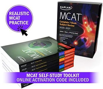 MCAT Self-Study Toolkit 2020-2021: Complete 7-Book Subject Review + 6 Practice Tests (3 tests require activation code) + Adaptive Qbank (Kaplan Test Prep)