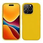 kwmobile Case Compatible with Apple iPhone 16 Pro Case - TPU Silicone Phone Cover with Soft Finish - Radiant Yellow