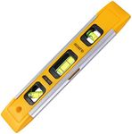 9Inch Magnetic Edge Spirit Level 230mm Torpedo Small Brick Line Ruler Bubble Level High Accuracy Leveling Precision Measuring Lightweight DIY Tool